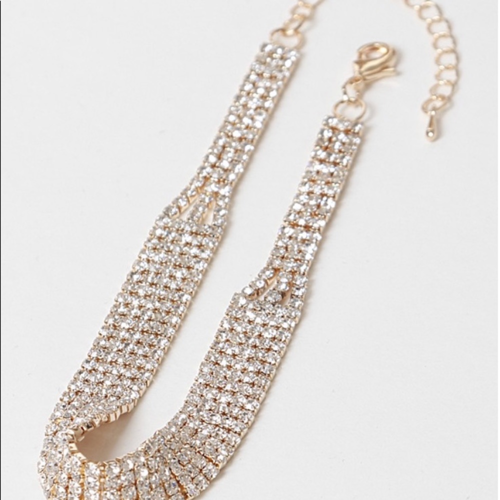 Rhinestone anklet